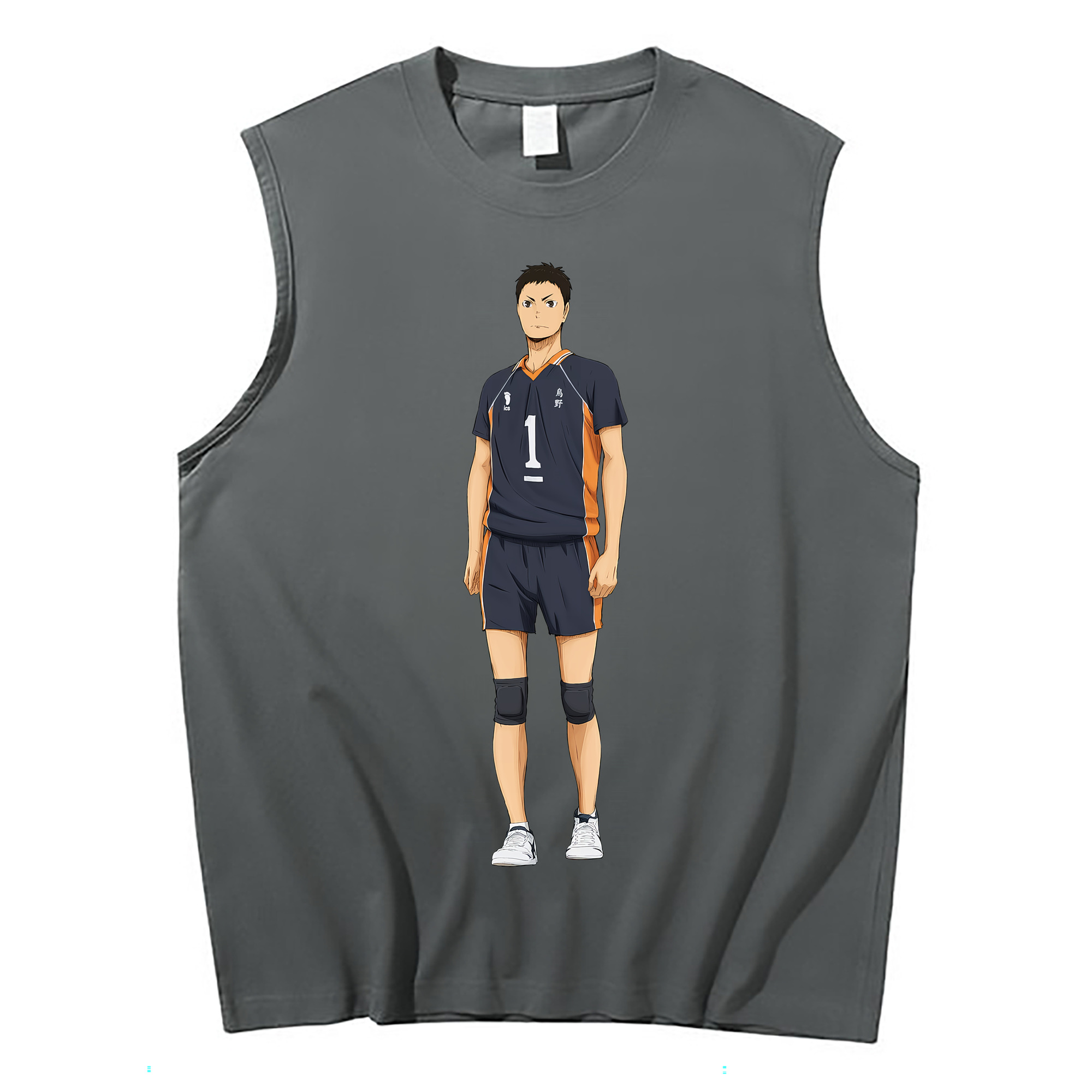 （画像用） ハイキュー!! Haikyu!! コットン100％タンクトップ（フロントプリント）